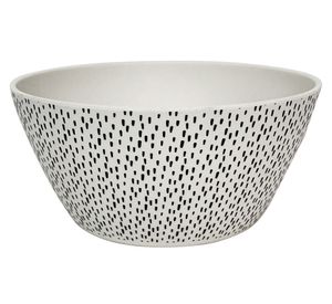 Bowl Puntos biobamboo blanco/negro 15x7 cm 450 ml