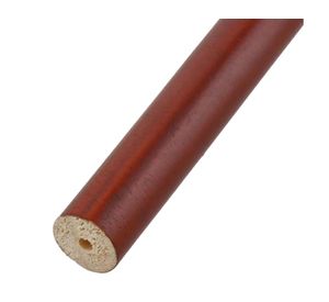 Barra para cortina madera 150x1.9 cm chocolate
