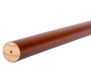 Barra para cortina madera 200x2.8 cm chocolate