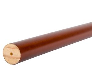 Barra para cortina madera 250x2.8 cm chocolate