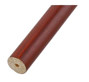 Barra para cortina madera 150x2.8 cm café