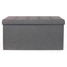 Pouf 38x76x38 cm gris