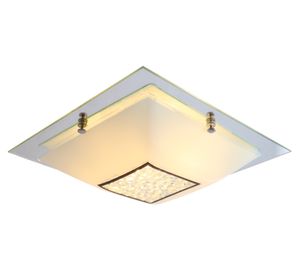 Plafón Cuadrado doble cristal E27