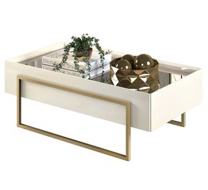 Mesa de centro Leonard off white