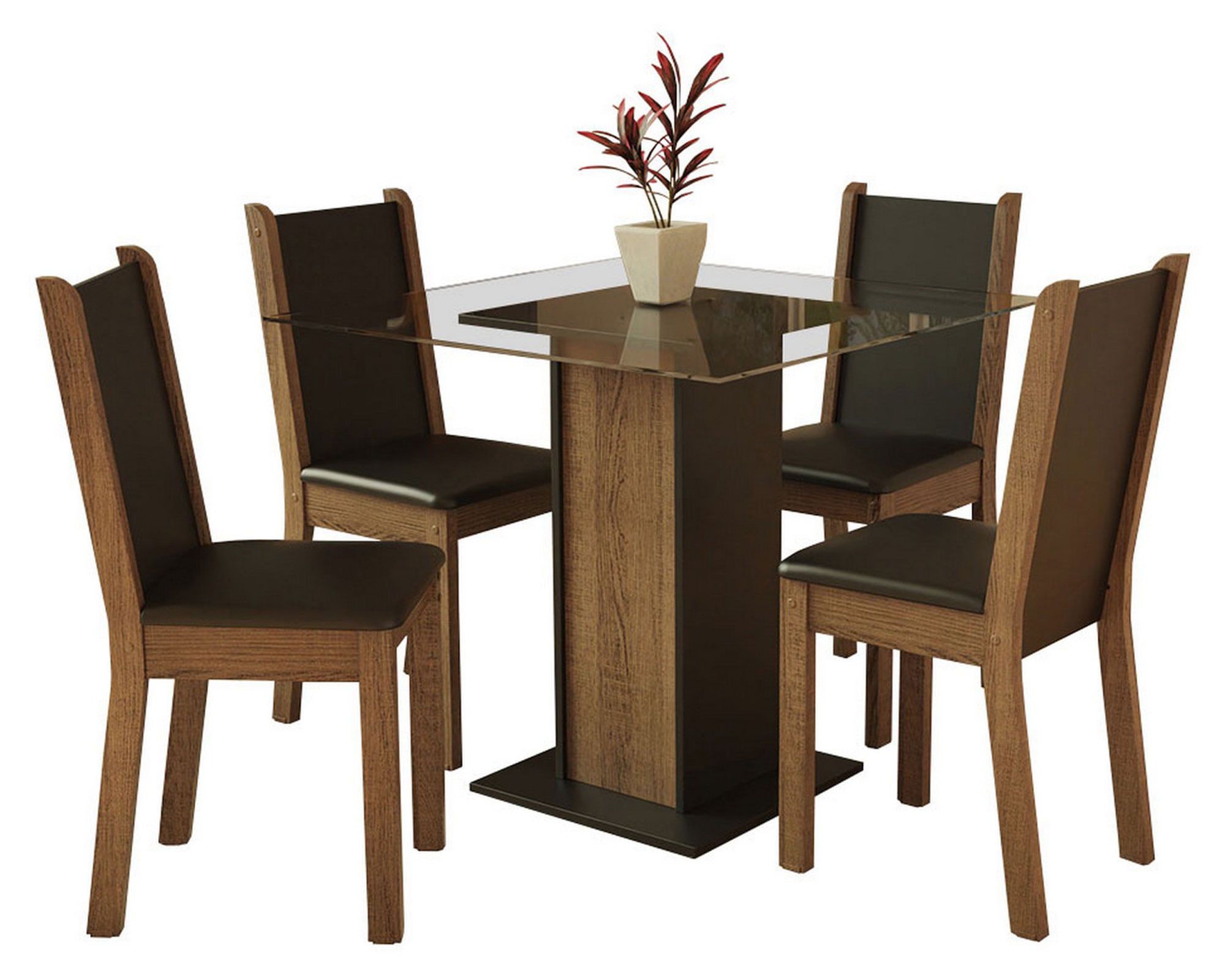 VekkaHome Comedor 4 sillas John café