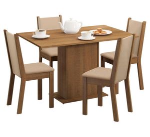 Comedor 4 sillas Celine café