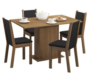 Comedor 4 sillas Celine café