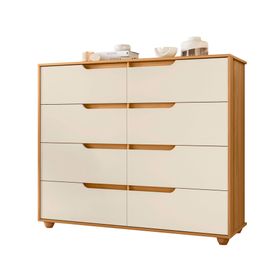 Cómoda Evo beige 6 cajones
