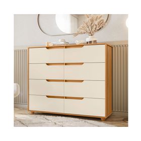 Cómoda Evo beige 6 cajones