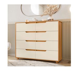 Cómoda Evo beige 6 cajones