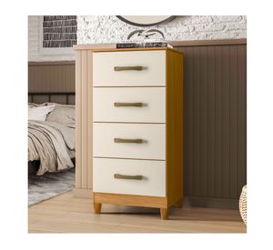 Cómoda Castro beige 4 cajones