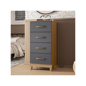 Cómoda 4 cajones Mobi gris