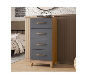 Cómoda 4 cajones Mobi gris