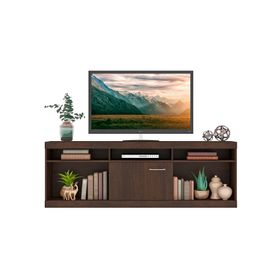 Rack TV 75" 1 puerta Beatriz café