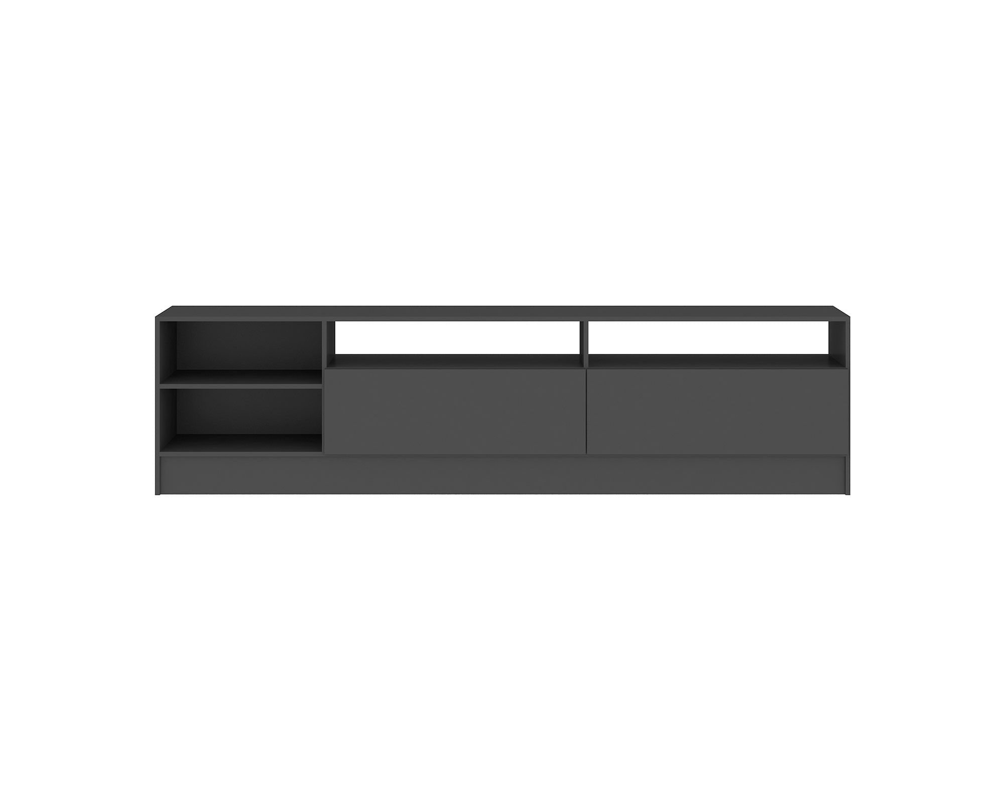 VekkaHome Rack TV 75" 2 puertas Moyan gris