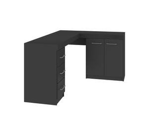 Escritorio esquinero Grafito gris