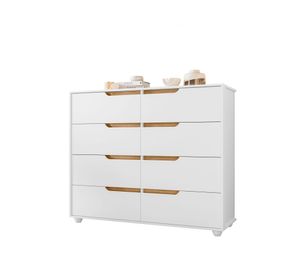 Cómoda 8 cajones Evo blanco