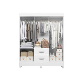 Clóset 6 puertas Mobi blanco