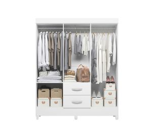 Clóset 6 puertas Mobi blanco