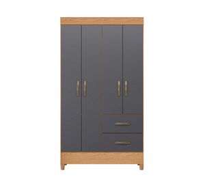 Clóset 4 puertas  Mobi gris