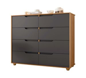 Cómoda 8 cajones Evo gris