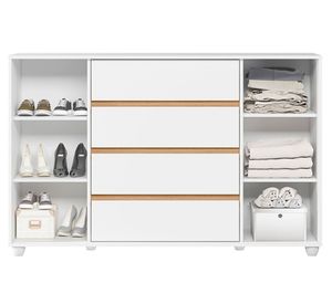 Cómoda 4 cajones Evidenza blanco