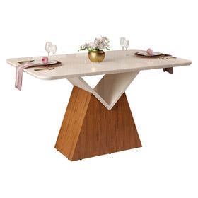 Comedor 6 sillas Argo Lia beige