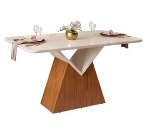 Comedor 6 sillas Argo Lia beige