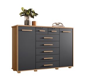 Cómoda 7 cajones Fontana gris