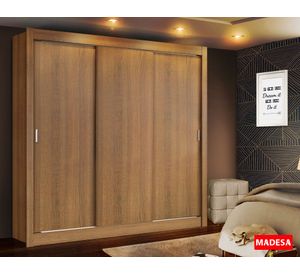 Clóset 3 puertas Mónaco café