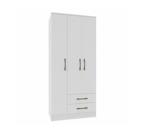 Clóset 3 puertas blanco Pequim 182.5x47x81.4 cm