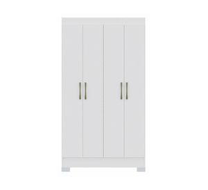 Clóset 4 puertas 1 cajón Roma blanco 182x98.4x47 cm