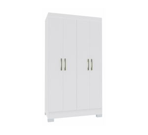 Clóset 4 puertas 1 cajón Roma blanco 182x98.4x47 cm