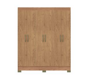 Clóset 6 puertas 1 cajón Roma café 182x147x47 cm