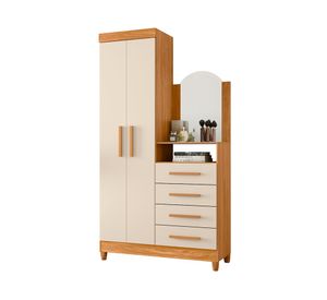 Cómoda Capri café/beige 4 cajones