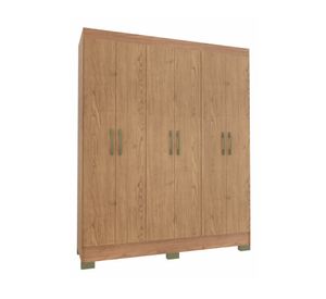 Clóset 6 puertas 1 cajón Roma café 182x147x47 cm