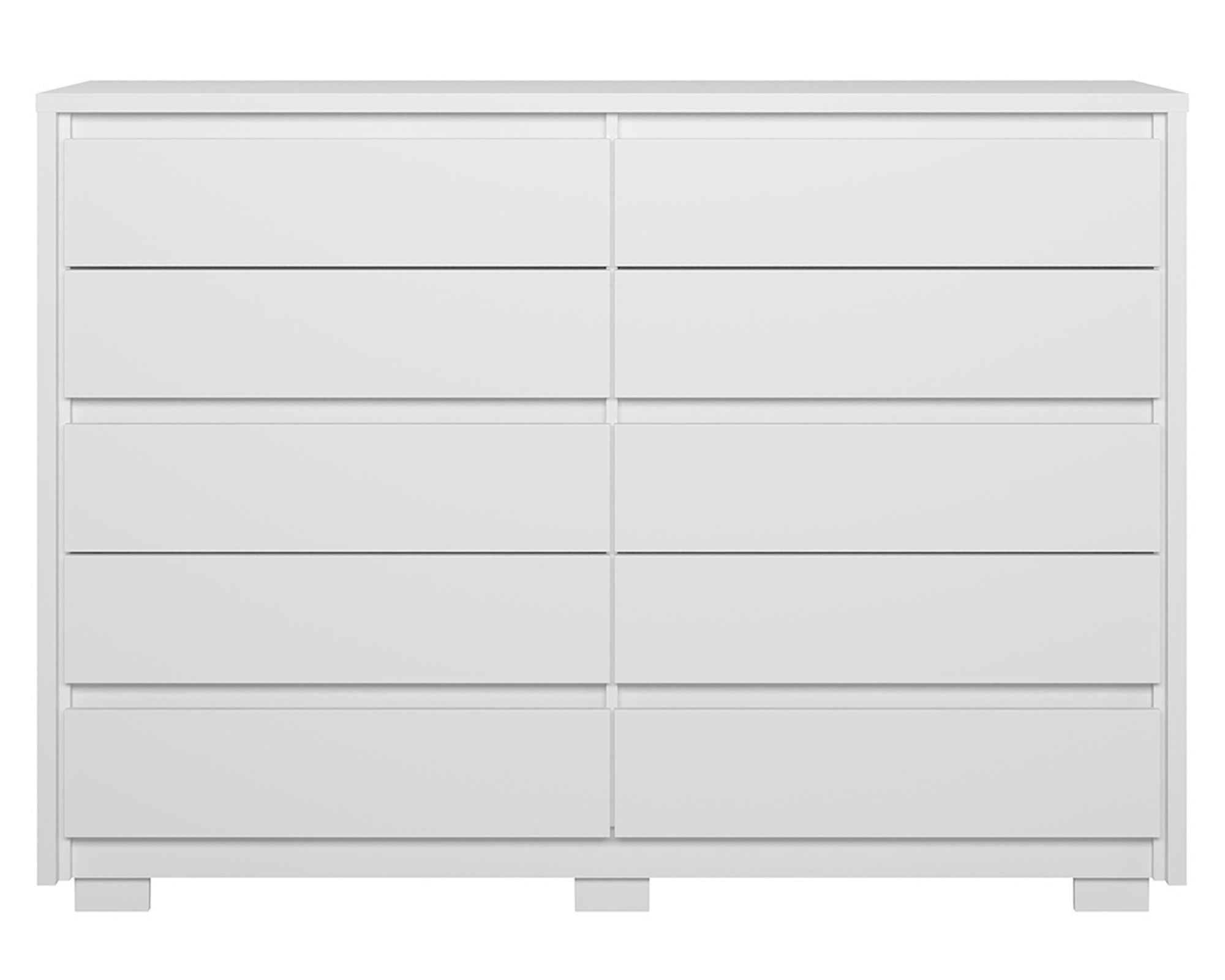 VekkaHome Cómoda Dueto 10 cajones blanco