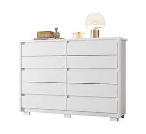 Cómoda Dueto 10 cajones blanco