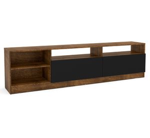 Rack TV 75" Moyan 2 puertas café/negro