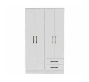 Clóset 4 puertas blanco Pequim 182.5x47x108.2 cm