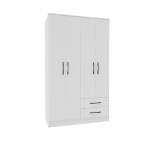 Clóset 4 puertas blanco Pequim 182.5x47x108.2 cm