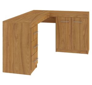 Escritorio España café 2 puertas 3 cajones