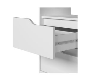 Velador Sole 2 cajones blanco