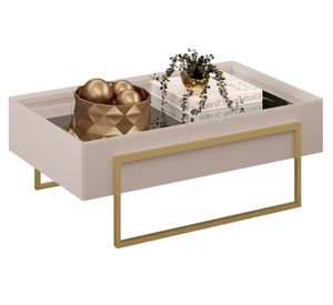 Mesa de centro rectangular Pilar blanco