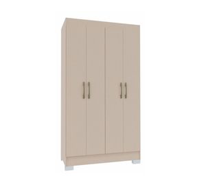 Clóset 4 puertas 1 cajón Roma crema 182x98.4x47 cm