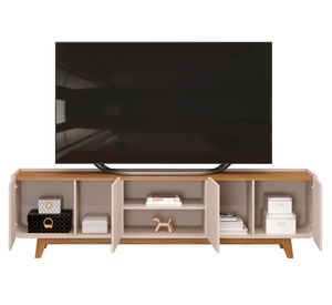 Rack TV 75" Nadine off white/freijo
