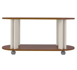 Mesa de centro ovalada Mundi café