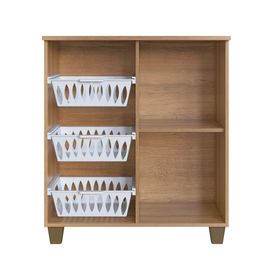 Mueble auxiliar frutero 1 puerta miel/blanco