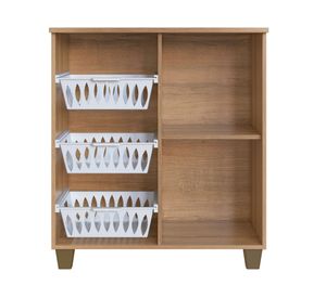 Mueble auxiliar frutero 1 puerta miel/blanco