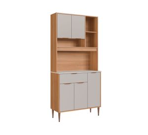 Kit Cocina 5 puertas 1 cajón café/off white